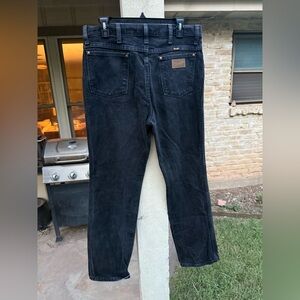 Wrangler Black Denim Jeans 33x32
